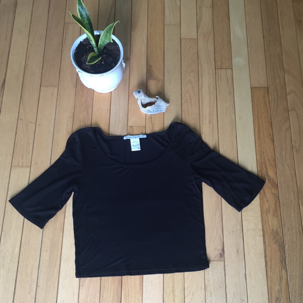 American Rag Black Crop Top